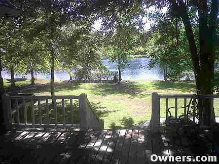 Backyard view from deck