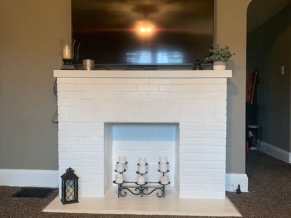 Fireplace in living room
