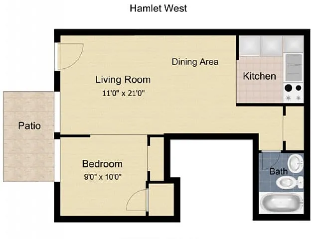 Floor plan Studio