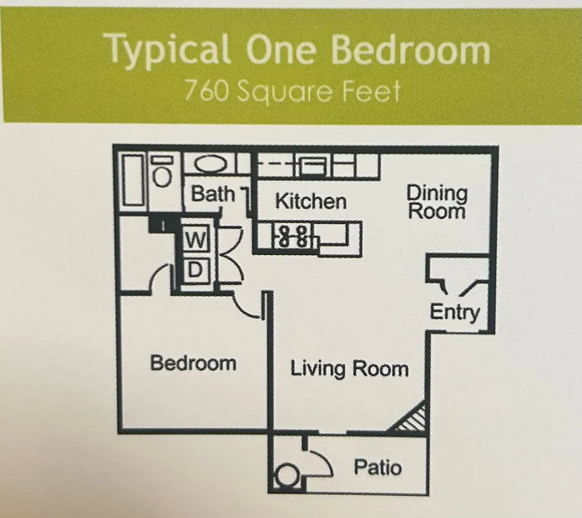 Floor plan 1 Bedroom