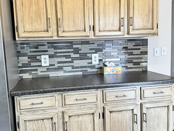 Beautiful tile backsplash.