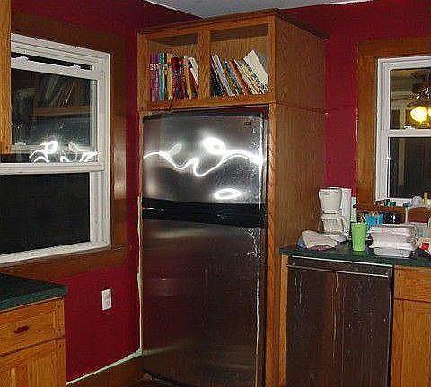 Kitchen showing refrigerator and DW.  Sink is to the right.