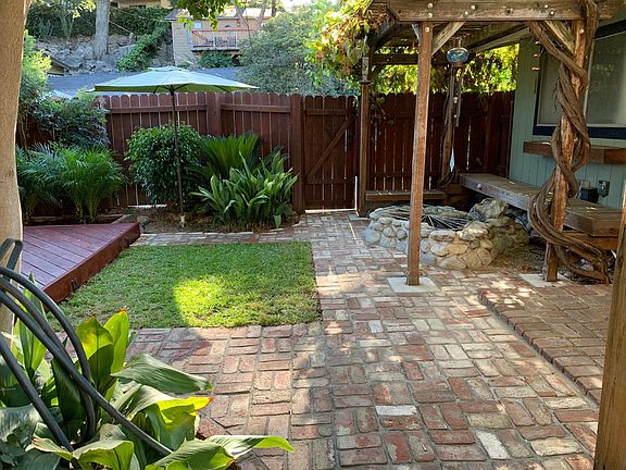 Private gated yard.