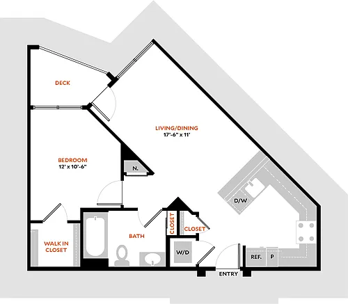 Floor plan Plan 1B