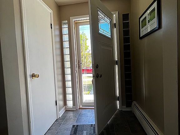Front entry with coat closet