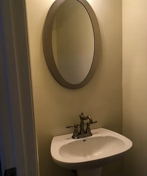half bath on first floor