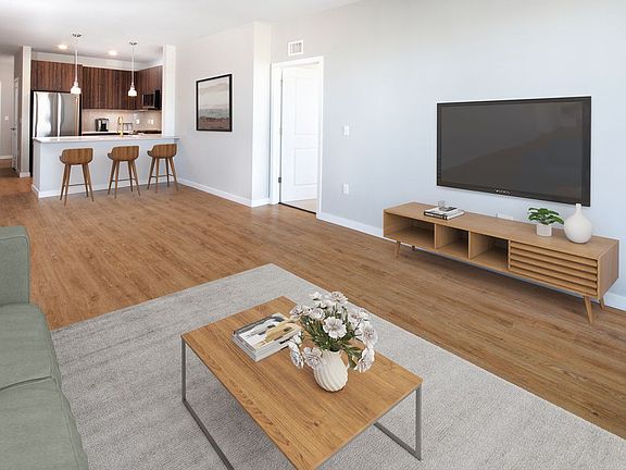 Scheme 2 Kitchen, Living Room, and Dining Area with hard surface flooring throughout