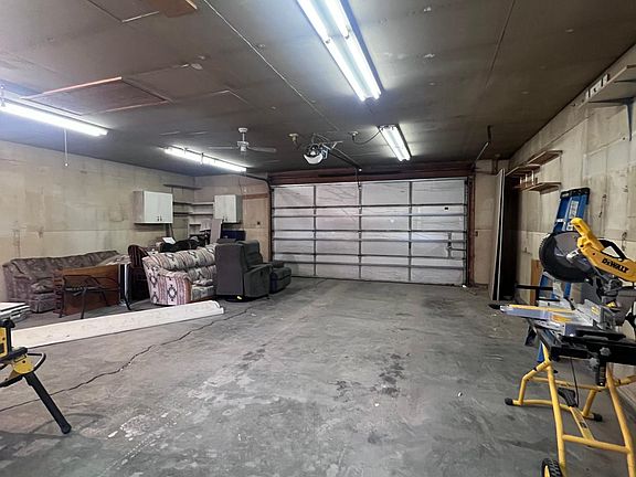 Inside garage