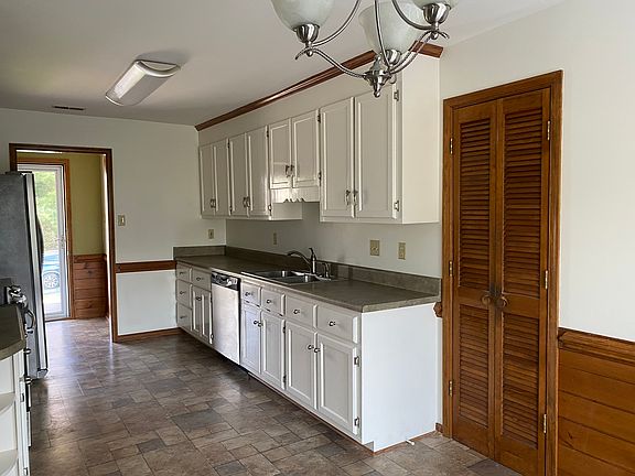 Galley Kitchen with Stainles