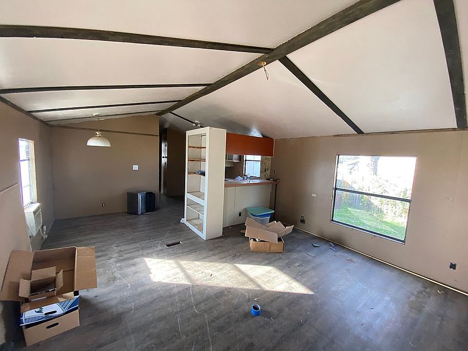 open concept living dining