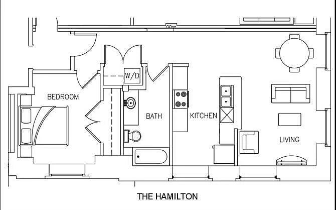 The Hamilton | 1 Bedroom
