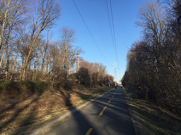 W&OD Trail in backyard