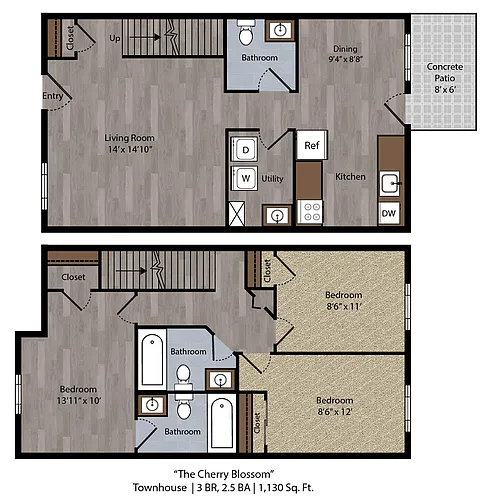 Floor plan The Cherry Blossom