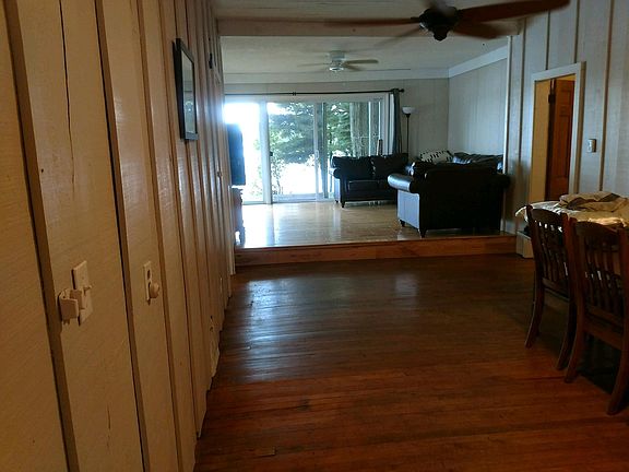 dining room looking towards living room (and lake)