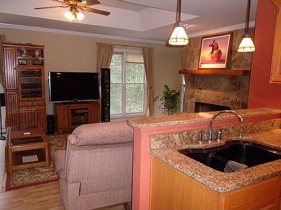 Kitchen Open to Family Room
