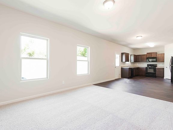 Open-concept floor plan