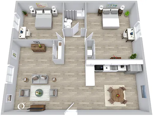 Floor plan 2X1 A