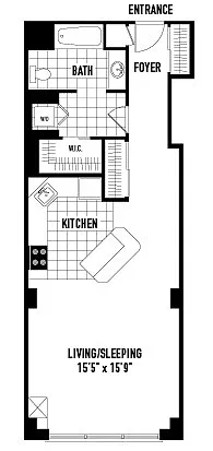 Floor plan Studio J