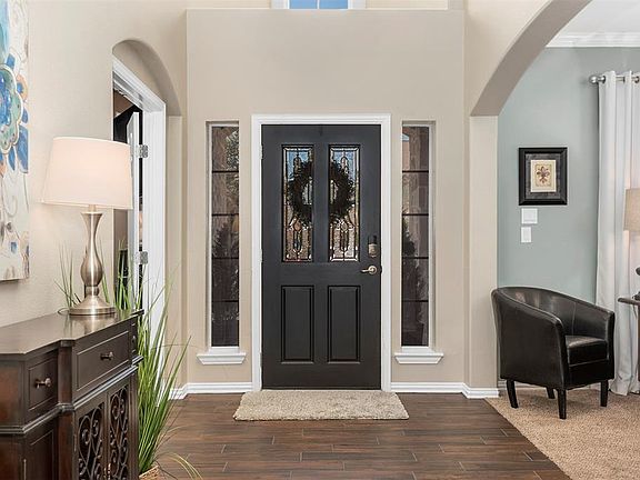 View of front entrance from foyer.