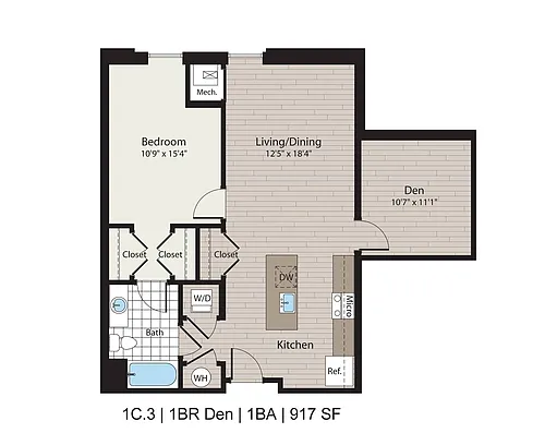 Floor plan 1C3