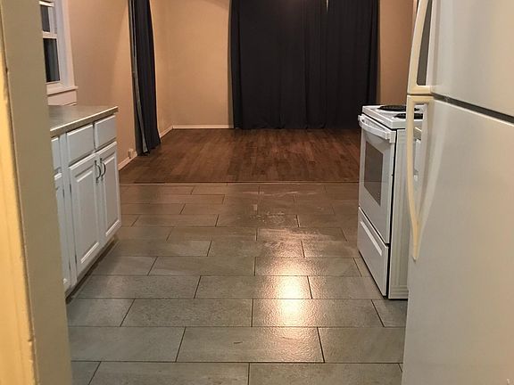 Kitchen and living room from the laundry room