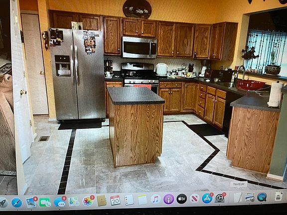 Kitchen with island