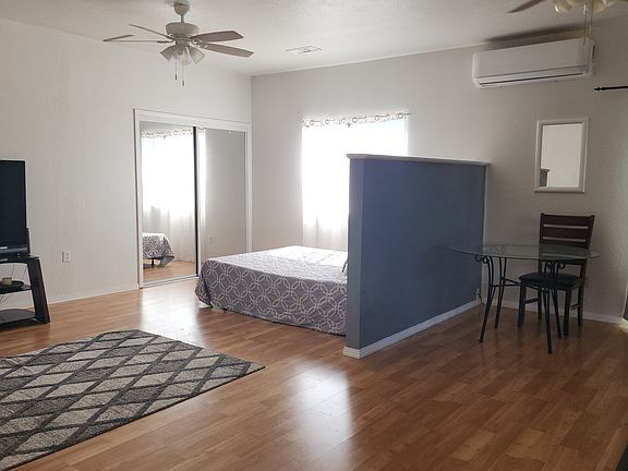 Ceiling fans and new mini-split unit keep the unit cool during warm Alpine summers