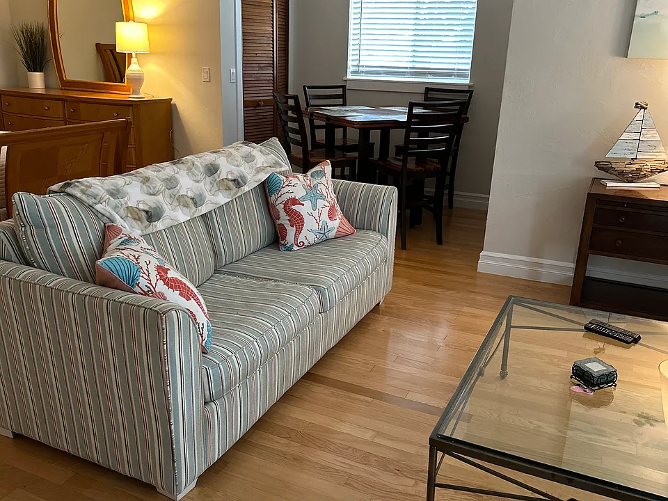 Living room and dining/work table
