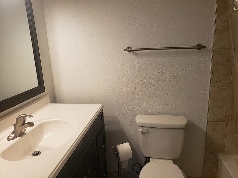 Remodeled hall bathroom