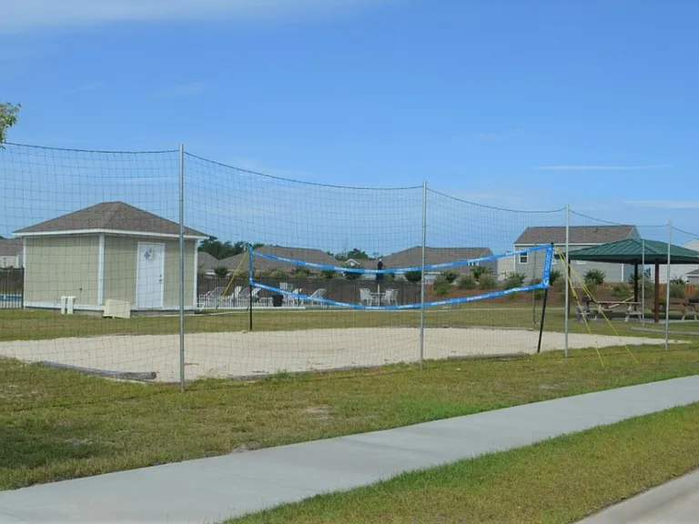 Sand volleyball court