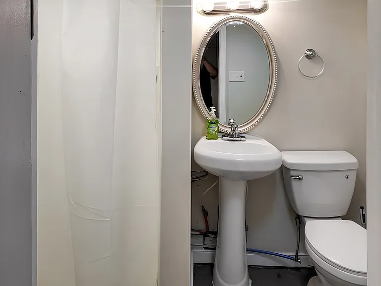 Basement bathroom