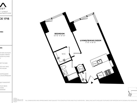 2nd image of 625 W 57th St APT 1715