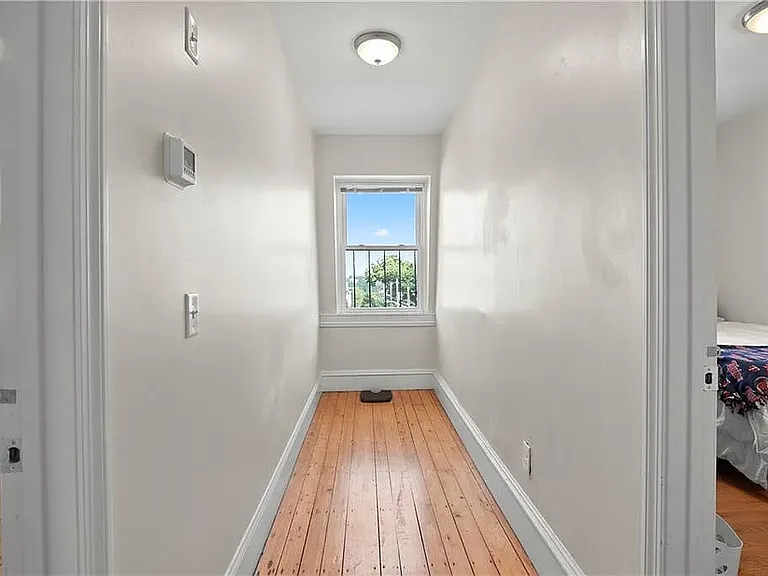 Hallway to fire escape