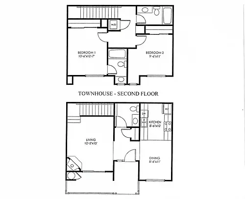 Floor plan 2x2.5 - Townhome