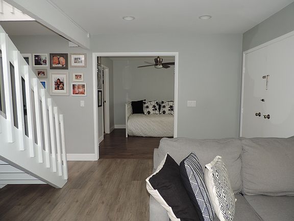 View from living room to day bed