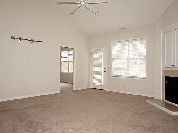 Vaulted ceiling great room