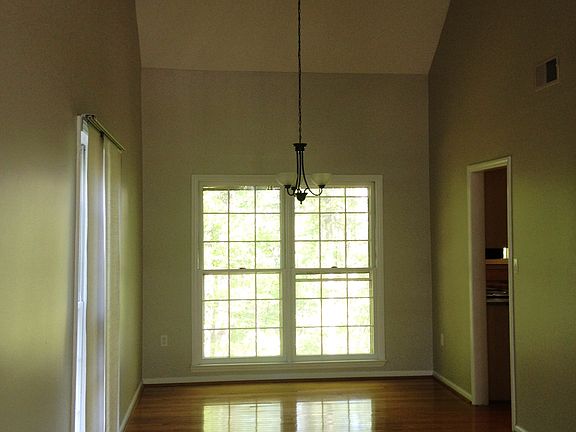 Vaulted ceilings in the dining and entry.