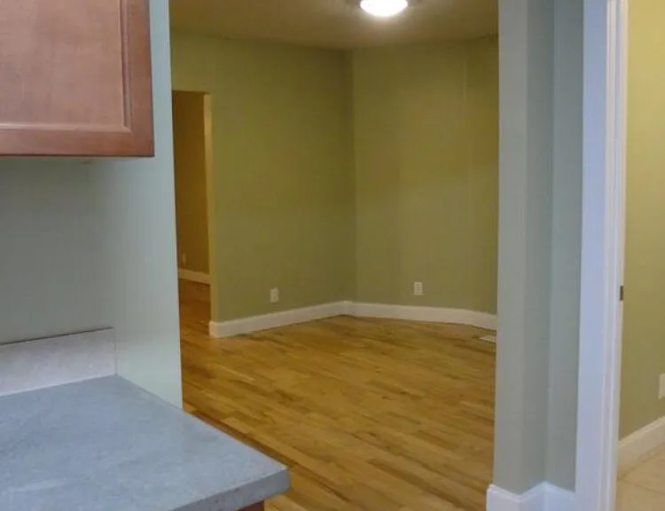 Kitchen looking into dining room