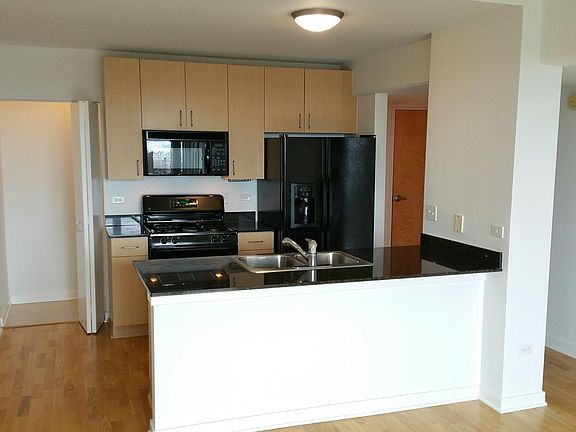Kitchen with granite countertops