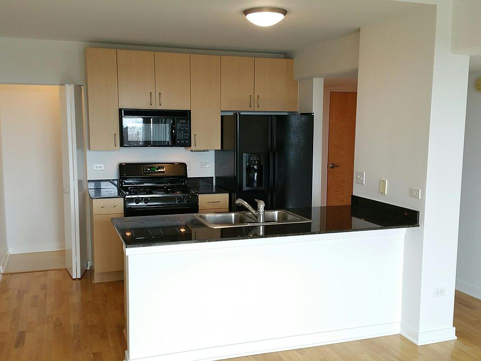 Kitchen with granite countertops