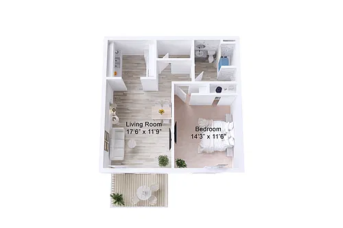 Floor plan 1/1 Classic