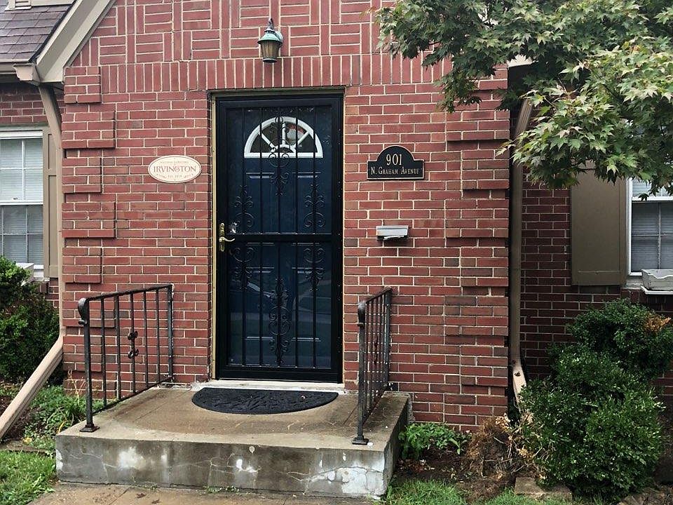 Newly installed front door and metal security door