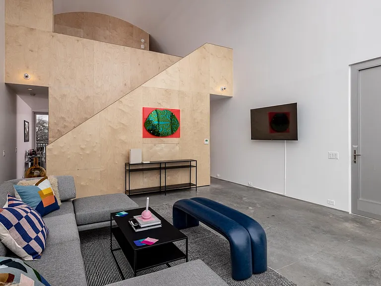 Living room with 58" Smart TV