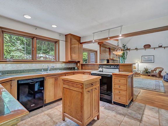 Spacious kitchen open to the great room