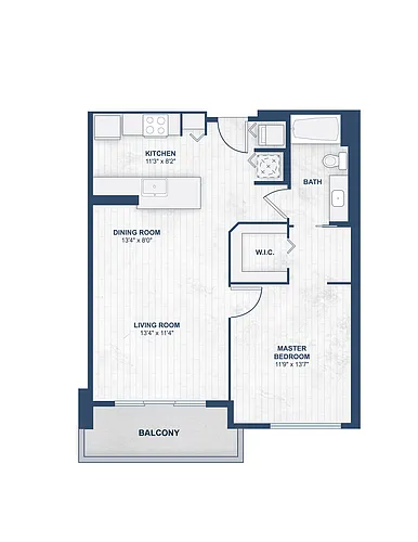 Floor plan 1/1 AZORES