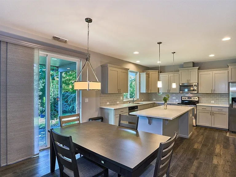 Spacious dining area