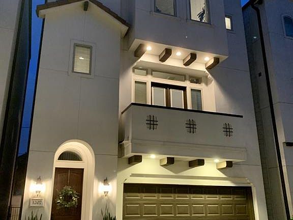 The stunning exterior of your new home looks fabulous by day or by night.
