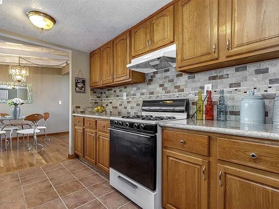 Tile floors in kitchen