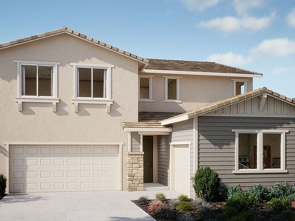 Plan 4503 at Bungalows at Natomas, Elevation C - with window slats