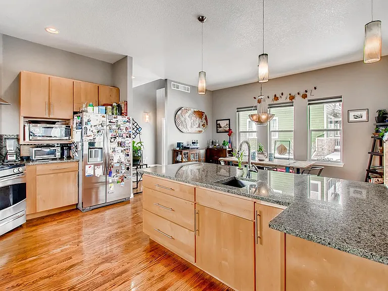 Open floorplan makes it easy to cook and hang out with family and friends
